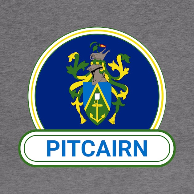 Pitcairn Country Badge - Pitcairn Flag by Yesteeyear